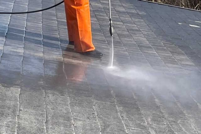 松川町屋根塗装