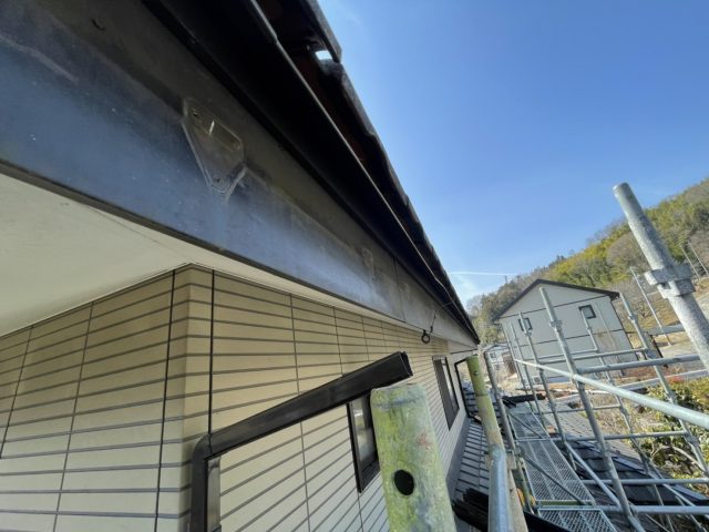 飯田市外壁塗装2色塗り分け