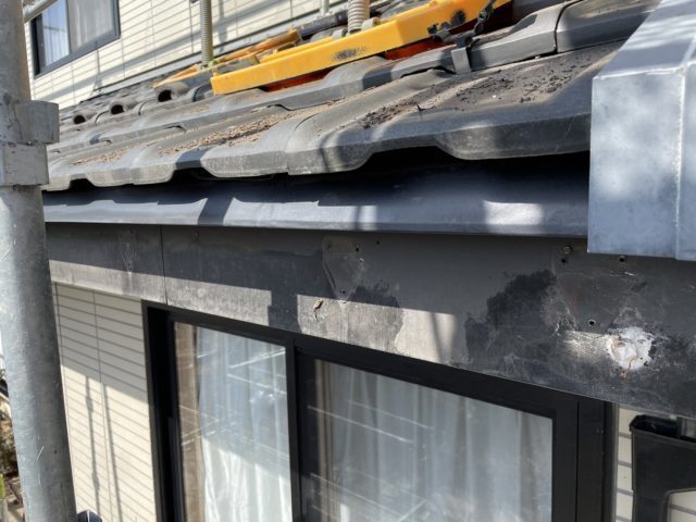 飯田市外壁塗装2色塗り分け