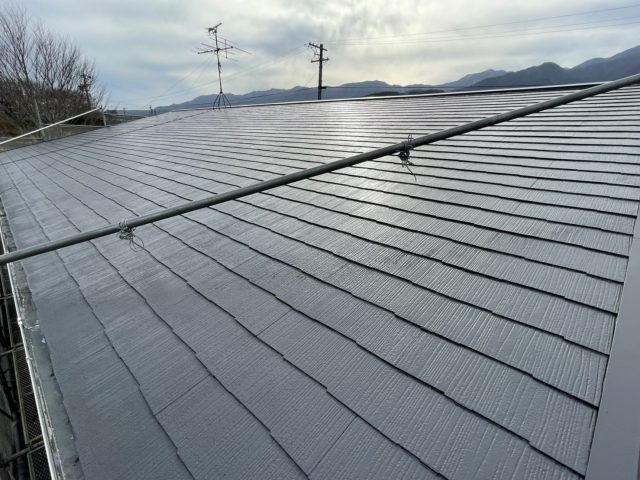 松川町屋根塗装