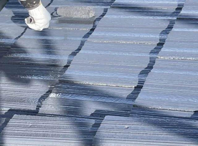 松川町屋根塗装