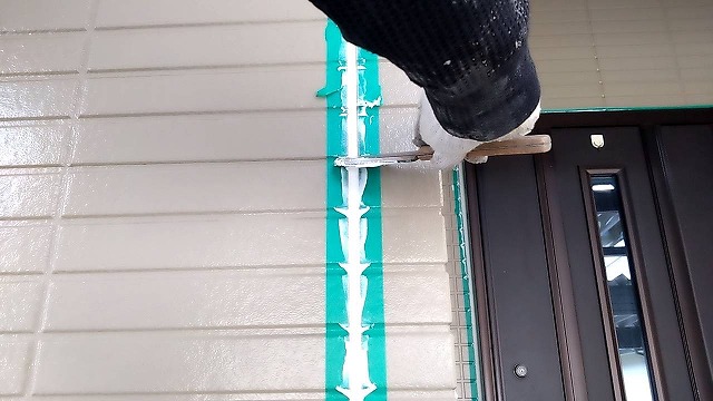 木祖村D様邸コーキング