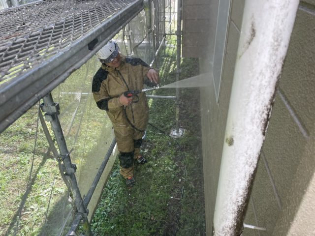 伊那市M邸洗浄作業