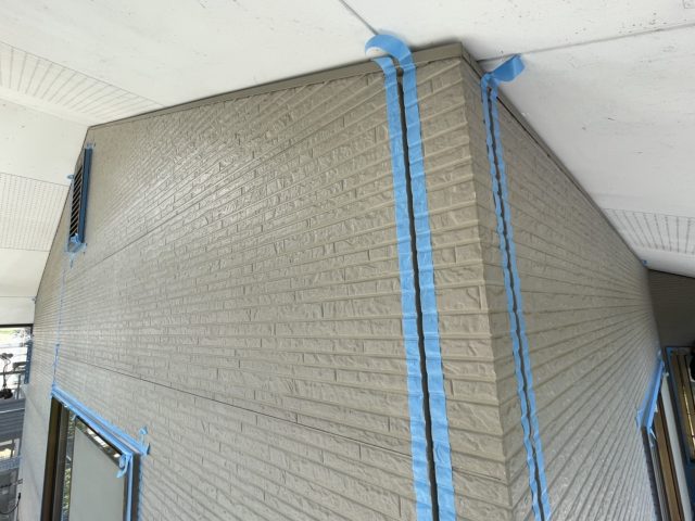 飯田市Y邸コーキング_養生2