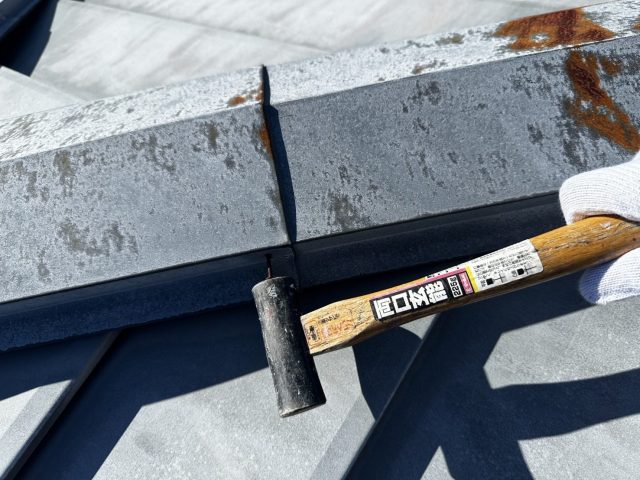 飯田市M邸クギ浮き補正