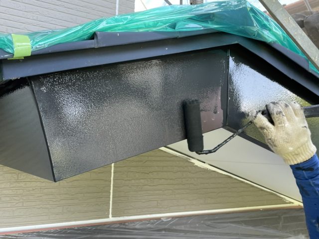 飯田市Y邸_破風板塗装