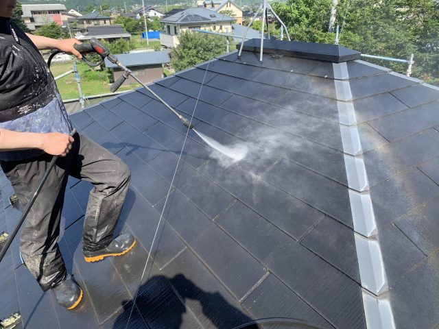 伊那市T邸屋根洗浄