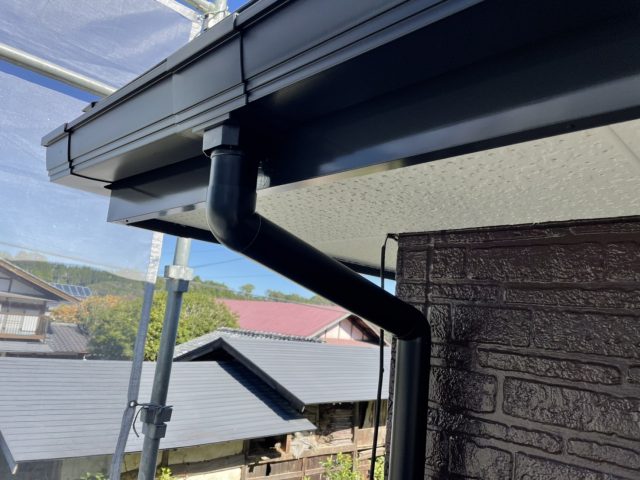 下条村陽皐雨樋交換