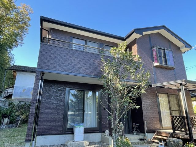 下條村村陽皐外壁塗装施工後