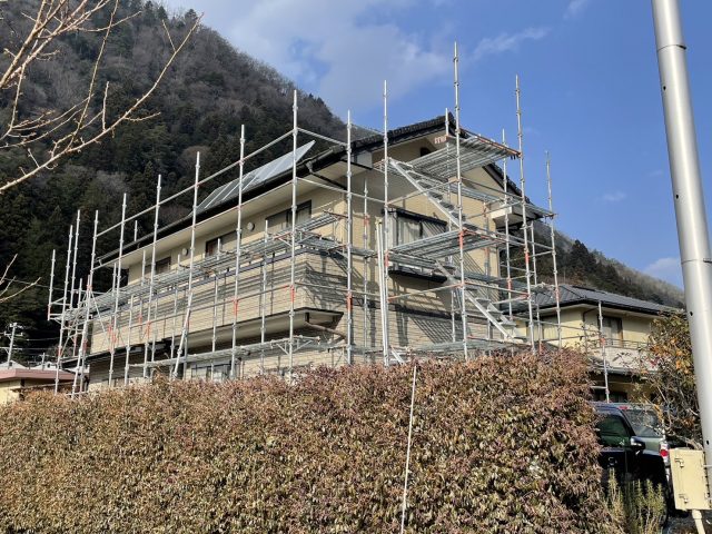 飯田市南信濃足場組立