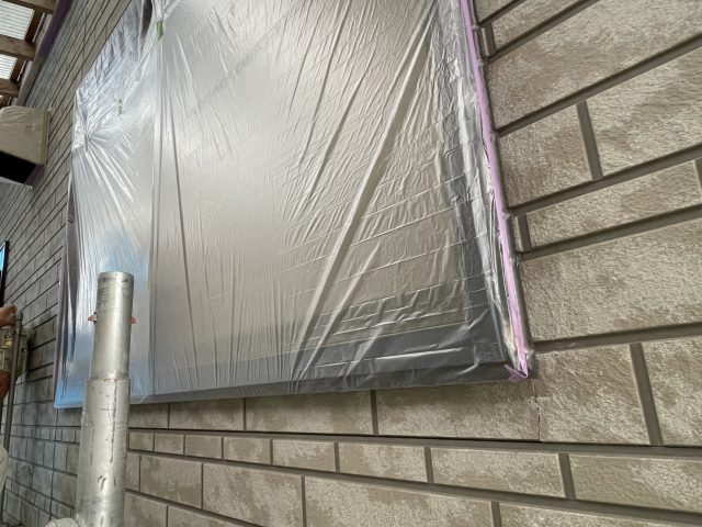 飯田市南信濃外壁養生