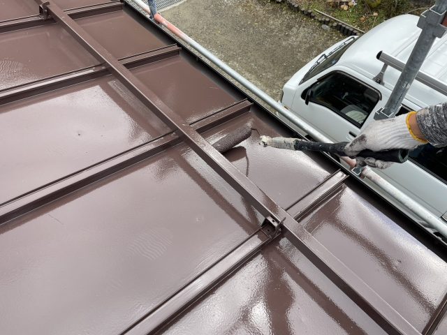 飯田市南信濃屋根塗装