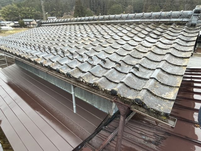 阿南町屋根葺き替え施工前