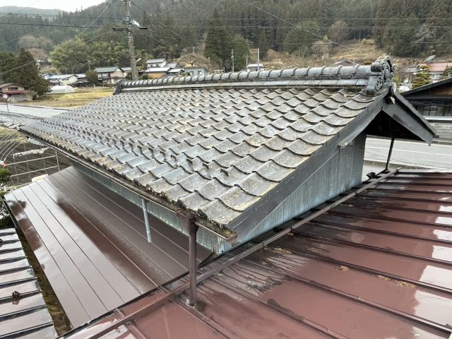 阿南町屋根葺き替え施工前