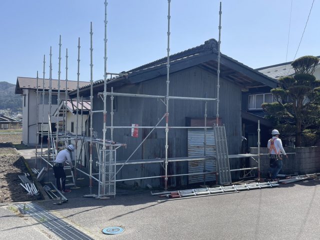 阿南町新野足場