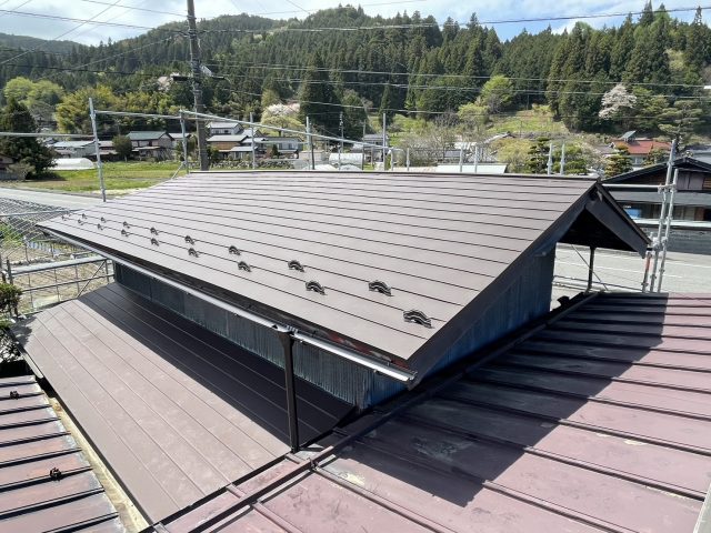 阿南町屋根葺き替え施工後