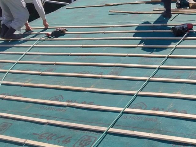 阿南町瓦屋根葺き替え瓦棒施工