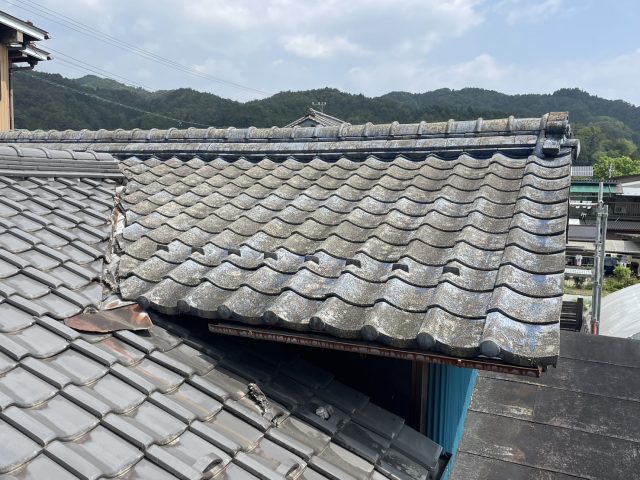 阿南町屋根葺き替え工事施工前