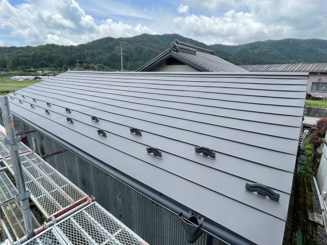 阿南町屋根葺き替え工事施工後