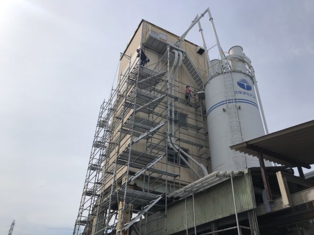 アスザック東御工場足場