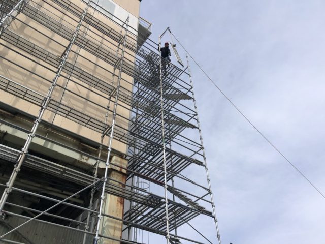 アスザック東御工場足場