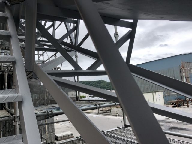 アスザック東御工場下塗り