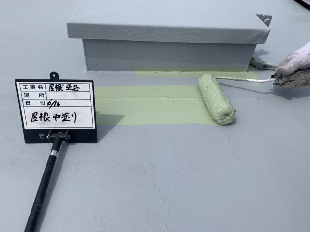 アスザック東御工場上塗り