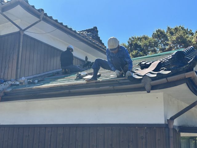 伊那市G邸_瓦積直し工事2