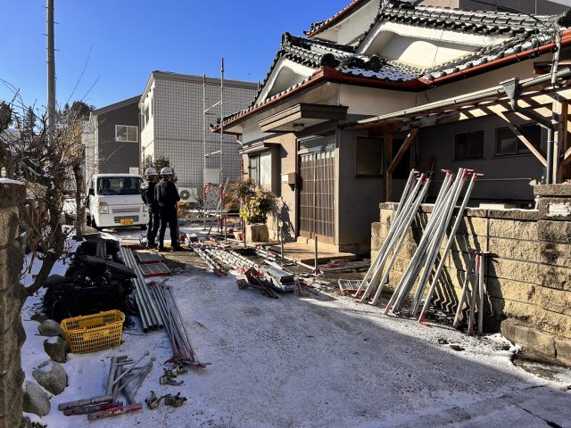 飯田市T邸_足場設置2