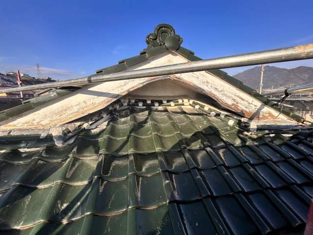 飯田市T邸_足場から見た現状