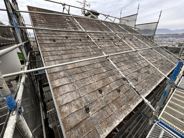 飯田市下久堅パナホーム足場