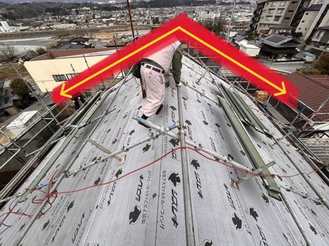 飯田市下久堅パナホーム屋根カバー
