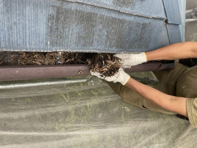 松川町外壁屋根塗装雨樋掃除