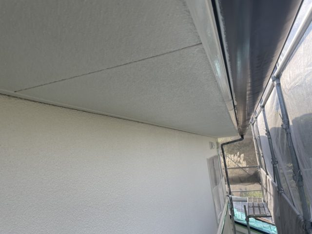 松川町外壁屋根塗装上塗り