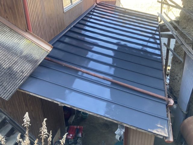 阿南町K邸_屋根塗装施工後