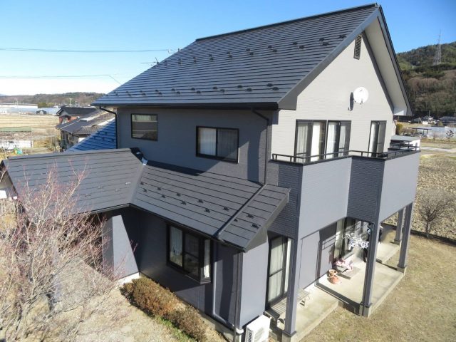 伊那市K邸屋根施工後