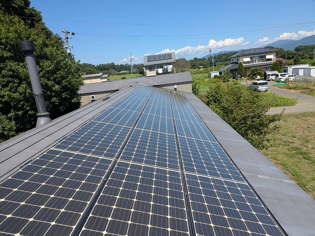 太陽光パネル設置部の状態