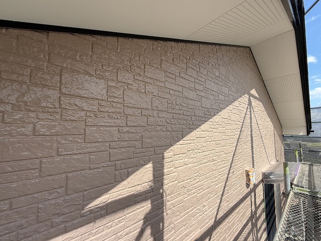 伊那市S邸外壁上塗り