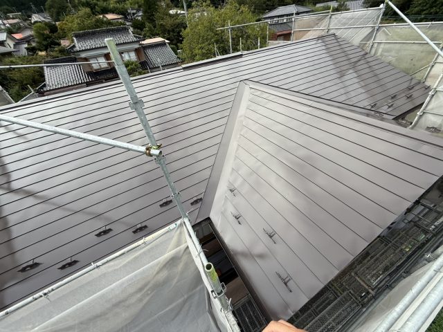 伊那市S邸屋根施工後