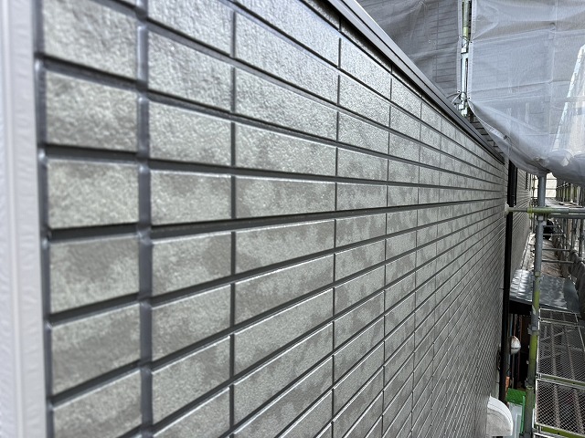 外壁のクリア塗装