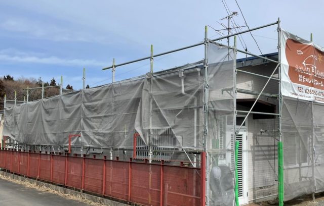 松川町屋根塗装