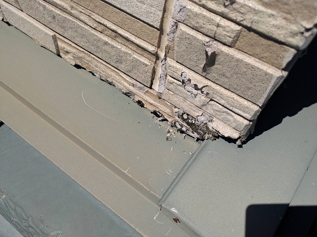 外壁角部の劣化