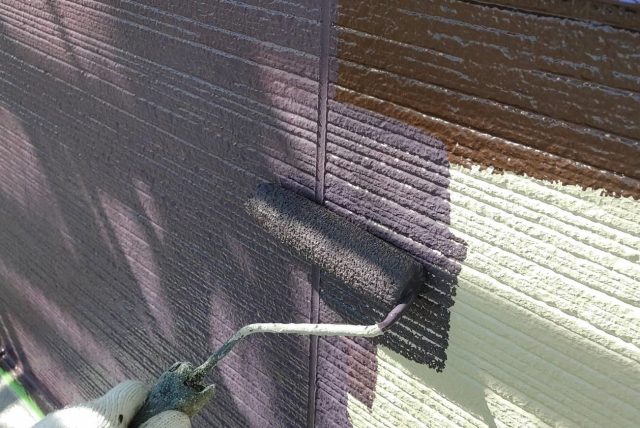 飯田市駄科外壁塗装ツートン