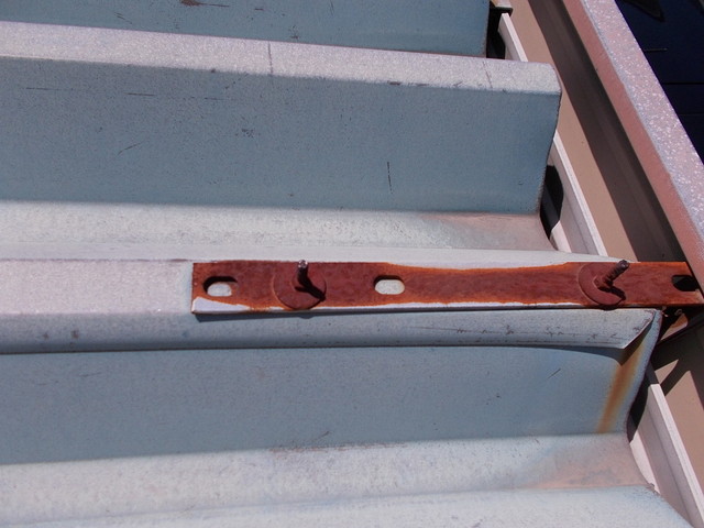 カーポート屋根サビ