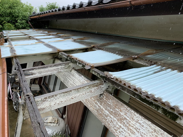 テラス屋根　施工前