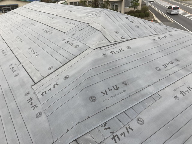屋根葺き替え　ルーフィング