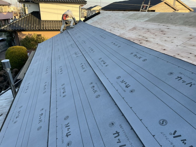 屋根葺き替え、瓦