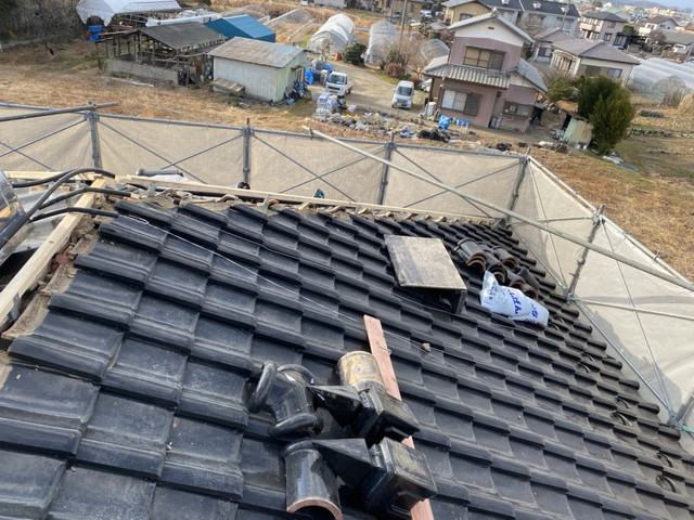 棟瓦　取り直し