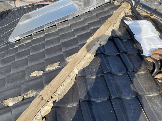 棟瓦　取り直し