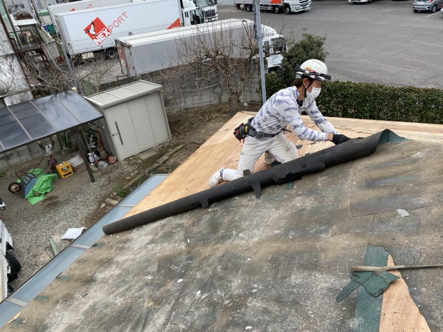 セキスイかわらU　屋根葺き替え